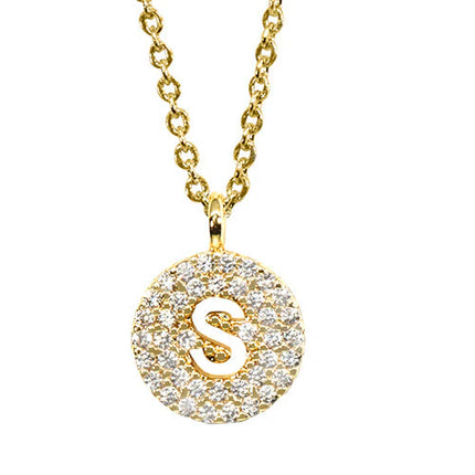 Maya J Gold Initial Necklace