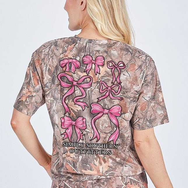 SS Pink Bow Camo T-Shirt