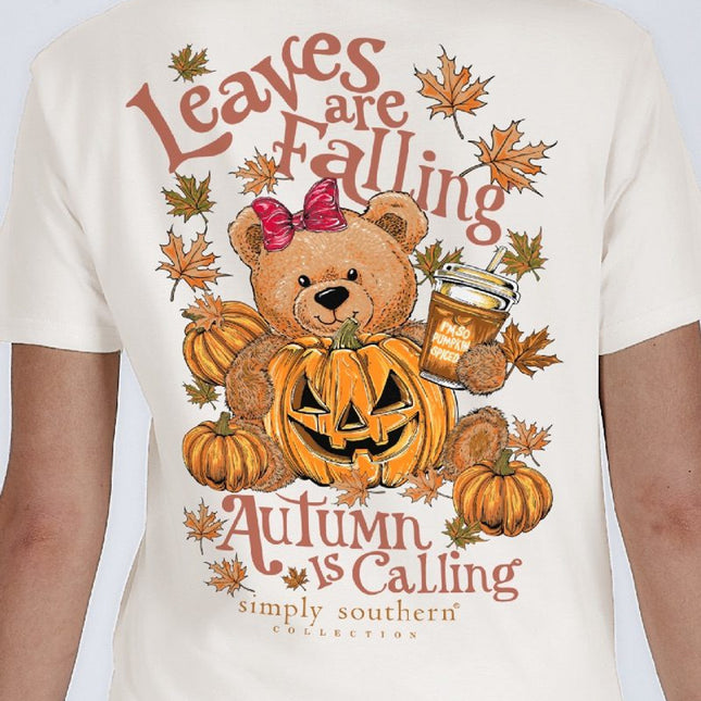 Autumn Is Calling Teddy Bear Youth T-Shirt