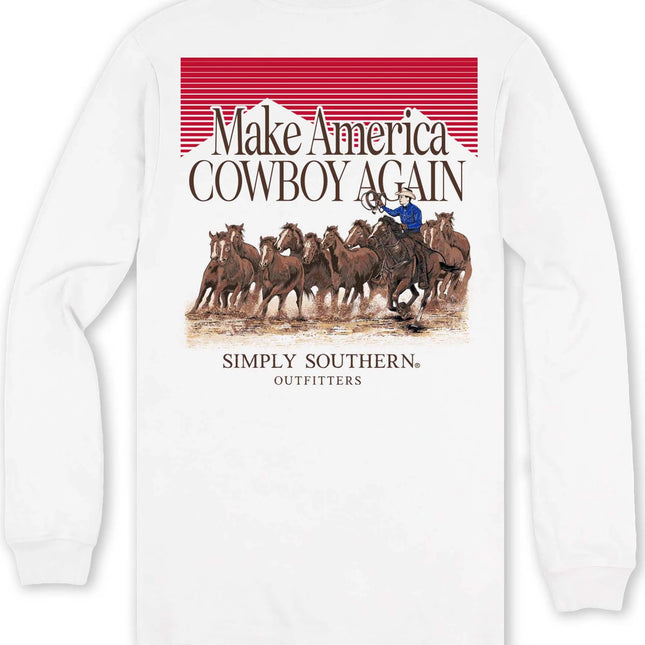 White Horses L/S Shirt