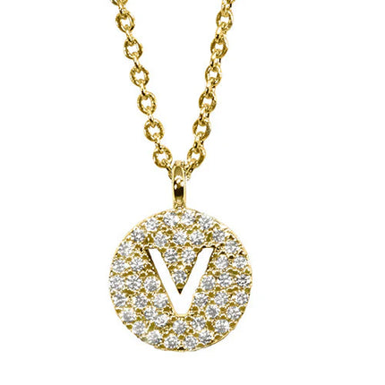 Maya J Gold Initial Necklace