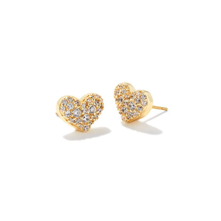 Kendra Scott Ari Pave Crystal Heart Earrings