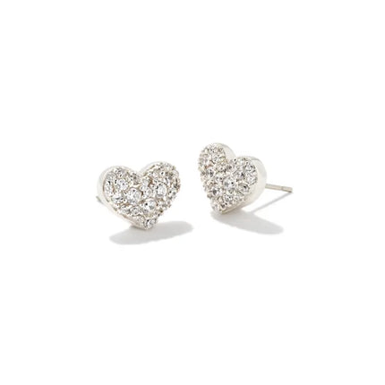 Kendra Scott Ari Pave Crystal Heart Earrings