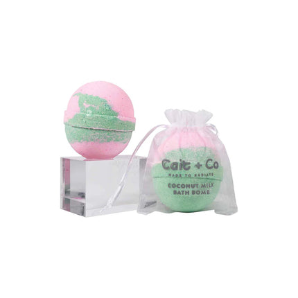 Cait + Co Turquoise Coconut Milk Bath Bomb