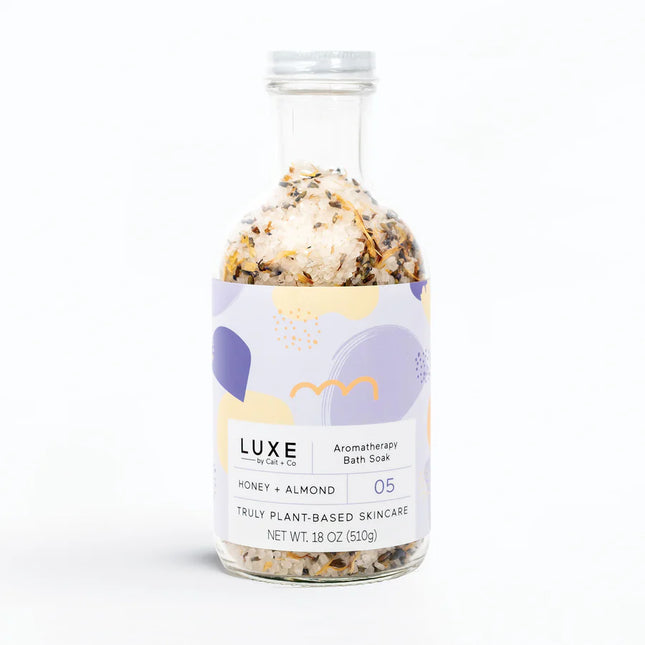 Honey + Almond Aromatherapy Bath Salt Soak