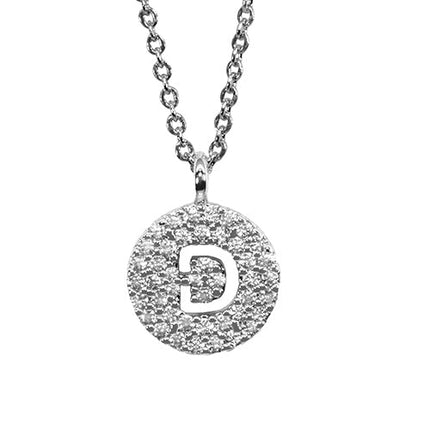 Maya J Silver Initial Necklace