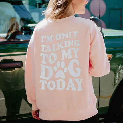 Katydid I'm Only Talking To My Dog Today Sweatshirt