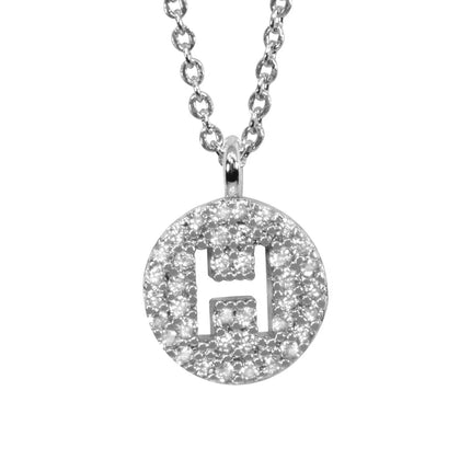 Maya J Silver Initial Necklace