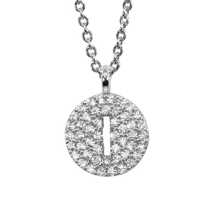 Maya J Silver Initial Necklace