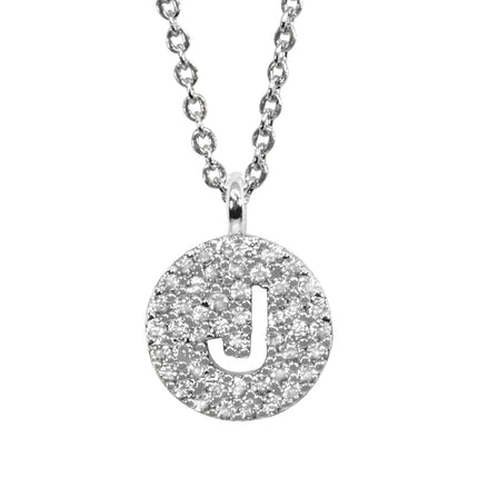 Maya J Silver Initial Necklace