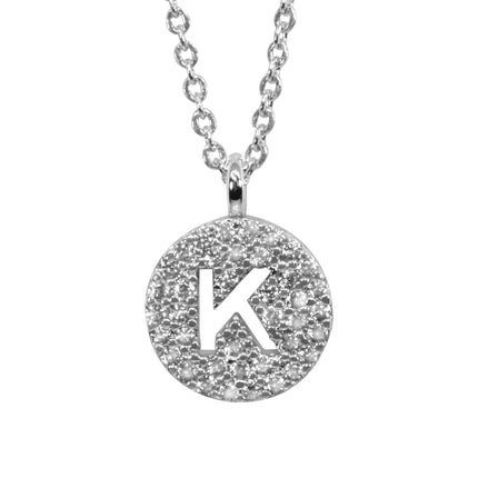 Maya J Silver Initial Necklace