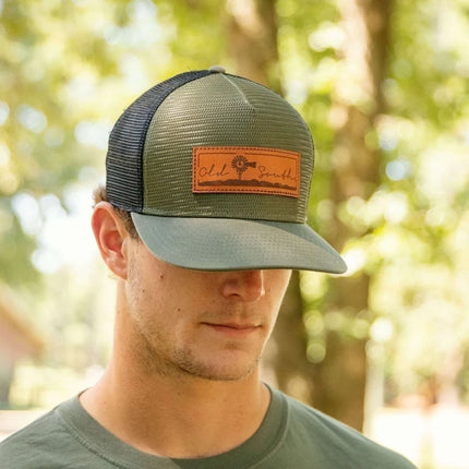 Old South Landscape Leather Patch Hat