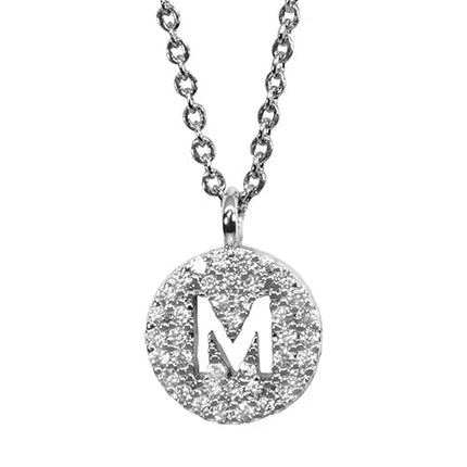 Maya J Silver Initial Necklace