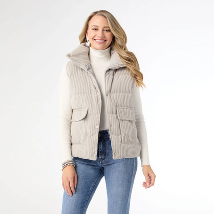 Nicky Corduroy Down Filled Vest