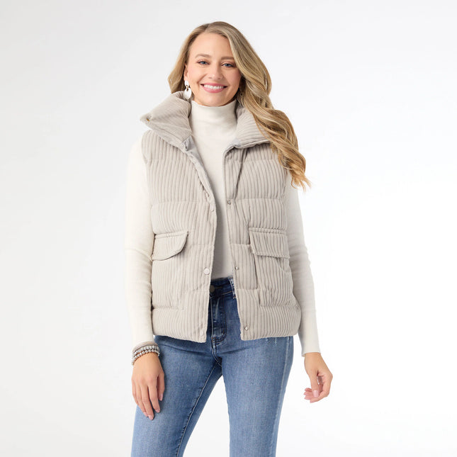 Nicky Corduroy Down Filled Vest