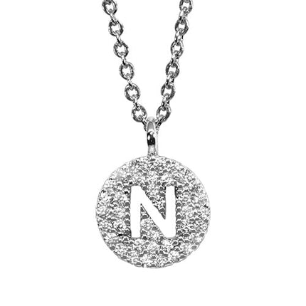 Maya J Silver Initial Necklace