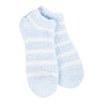 Worlds Softest Sock Cozy Low Blue Stripe