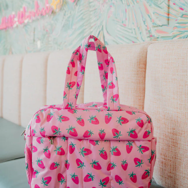 Strawberry Weekender Bag