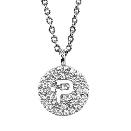 Maya J Silver Initial Necklace