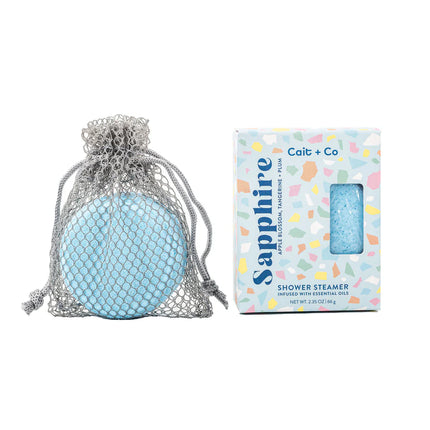 Cait + Co Sapphire Aromatherapy Shower Steamer