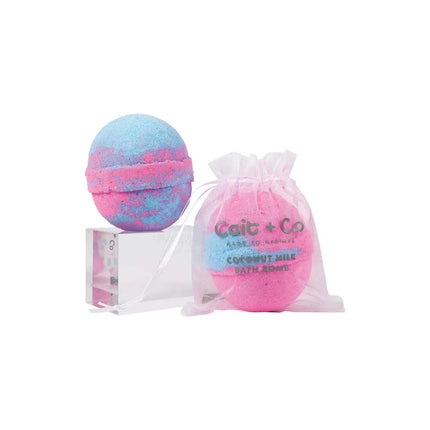 Cait + Co Sapphire Coconut Milk Bath Bomb