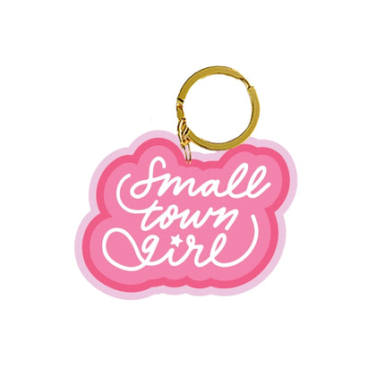 Mary Square Keychain-Small Town Girl