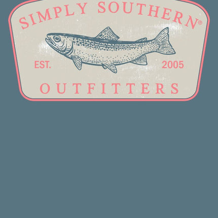 Simply Southern Men Fish Logo Short Sleeve Tshirt