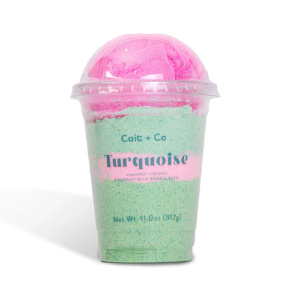 Cait + Co Turquoise Bubble Bath Milkshake