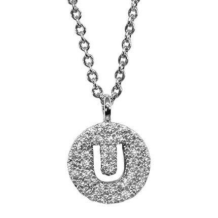 Maya J Silver Initial Necklace