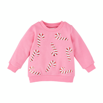 Mudpie Youth Candy Cane Sweatshirt