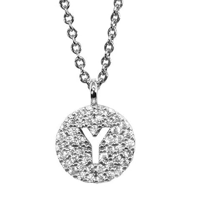 Maya J Silver Initial Necklace